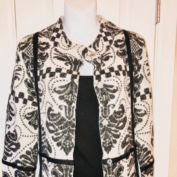 🔥FINAL SALE🔥FLEUR PRINT WOOL DUSTER - Picture 4 of 8